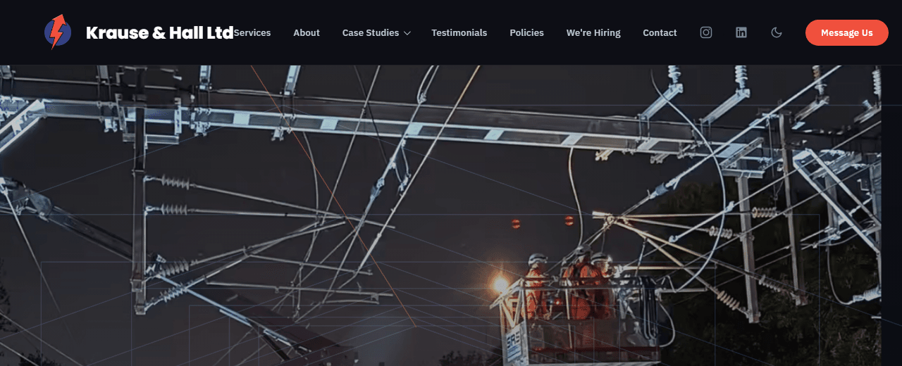 Krause & Hall Ltd homepage screenshot